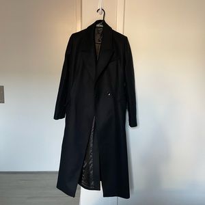 Like New Mango Long Coat With Lapels